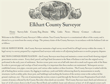 Tablet Screenshot of elkcosurveyor.org